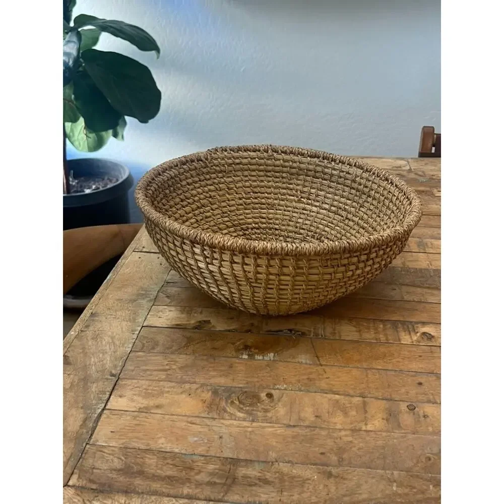 Handwoven Large Rattan Wicker Basket 15